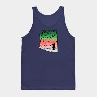 Rainbow Trout Fly Fish Arizona Fly Fishing Fisherman Gifts Tank Top